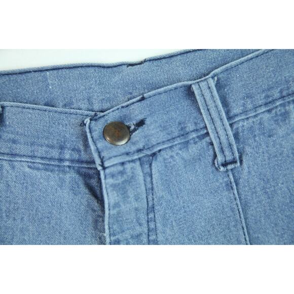 Vintage 70s Hang Ten Men's Bell Bottom Jeans Flares 33M 34 x 31 actual Blue - Picture 5 of 14